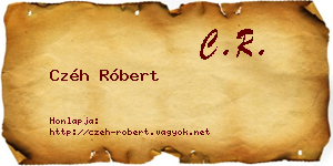 Czéh Róbert névjegykártya