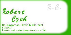 robert czeh business card